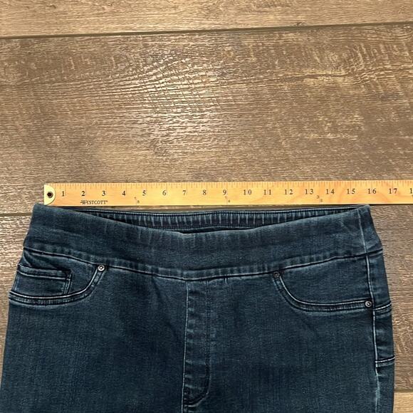 Chico's Women's So Perfect Denim Leggings Dark Wash Size L/12 - Picture 4 of 10